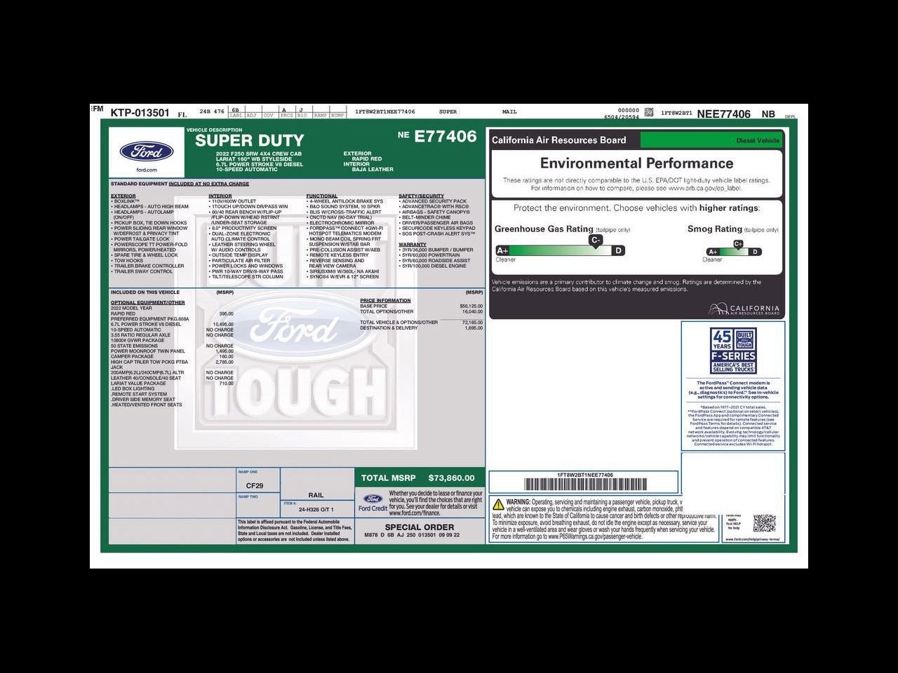 2022 Ford Super Duty F-250 SRW LARIAT