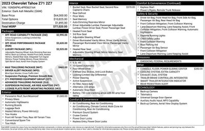 2023 Chevrolet Tahoe Z71
