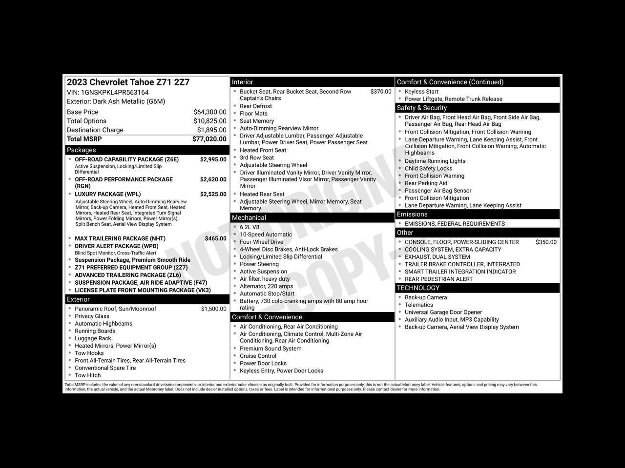 2023 Chevrolet Tahoe Z71