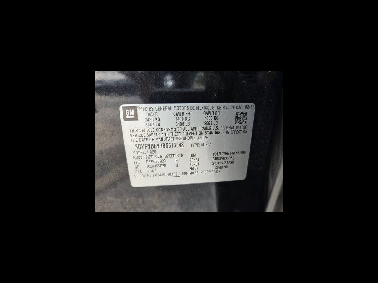 2011 Cadillac SRX Performance Collection
