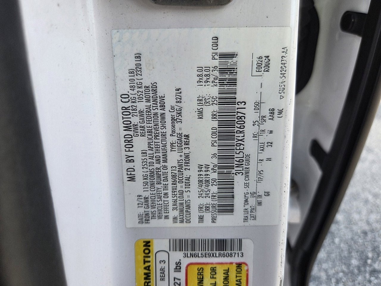 2020 Lincoln MKZ Reserve