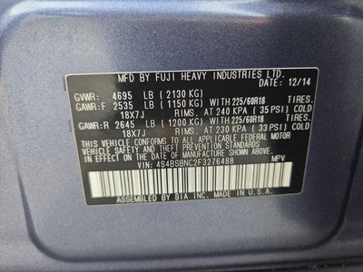 2015 Subaru Outback 2.5i Limited