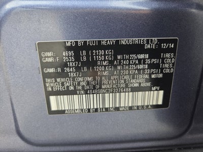 2015 Subaru Outback 2.5i Limited