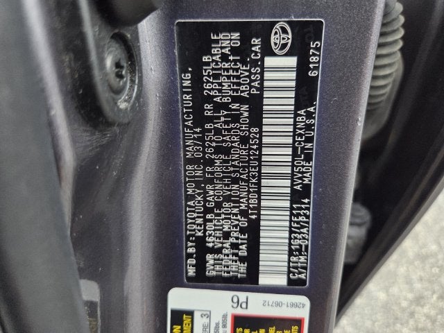 2014 Toyota Camry Hybrid LE