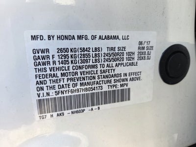 2017 Honda Pilot Touring