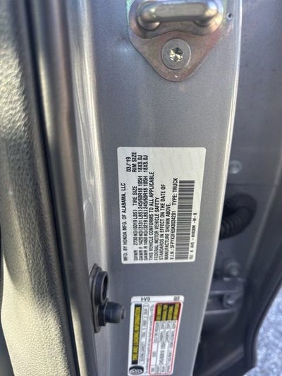 2019 Honda Ridgeline RTL-T