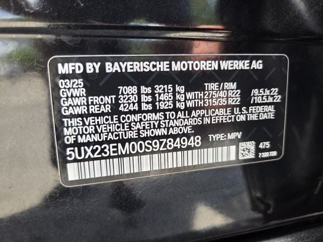 2025 BMW X7 xDrive40i