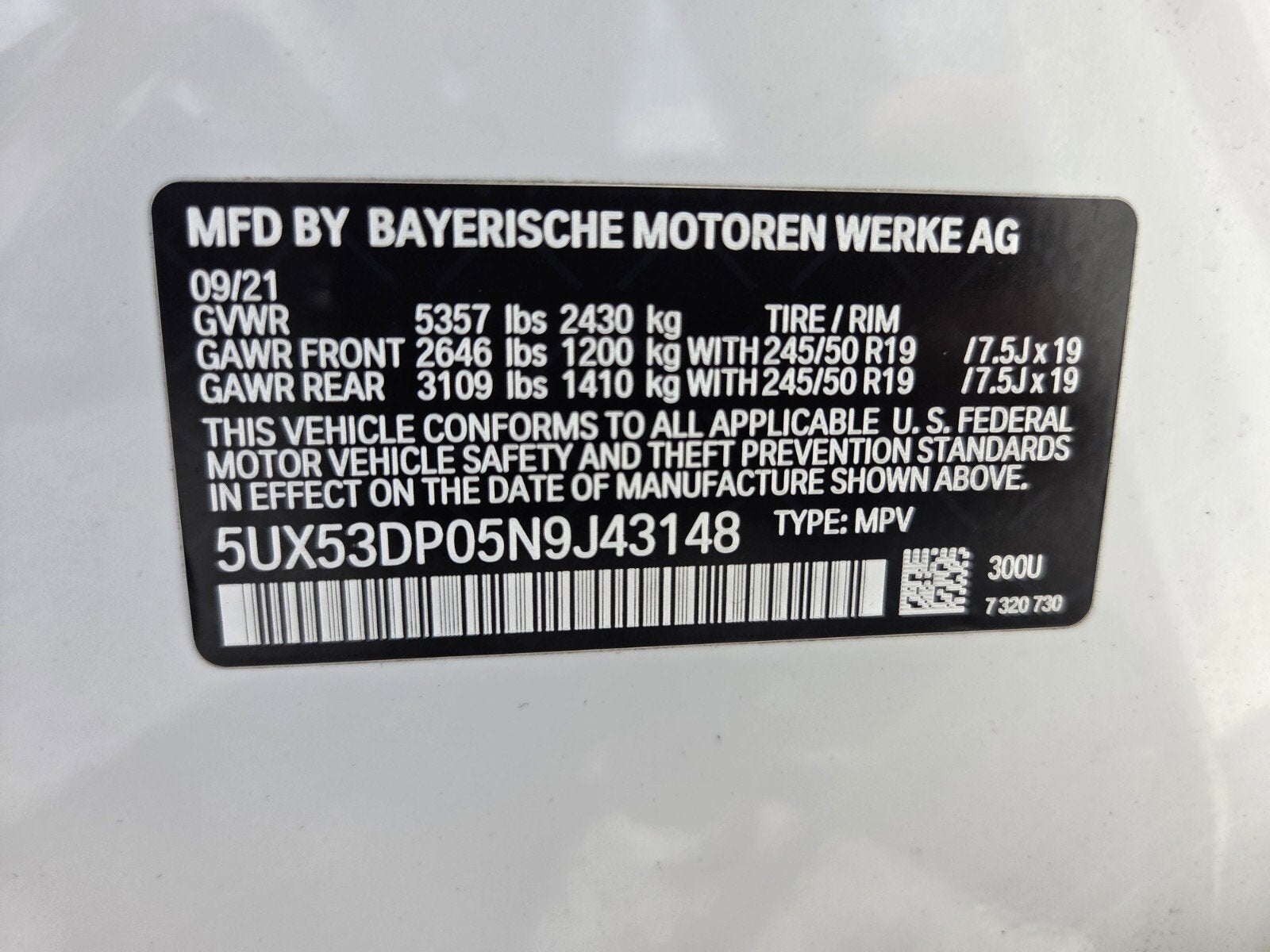 2022 BMW X3 xDrive30i
