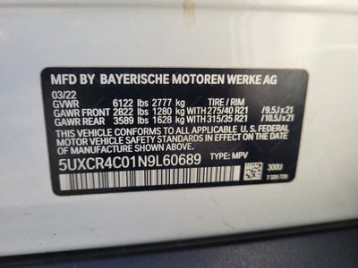 2022 BMW X5 sDrive40i