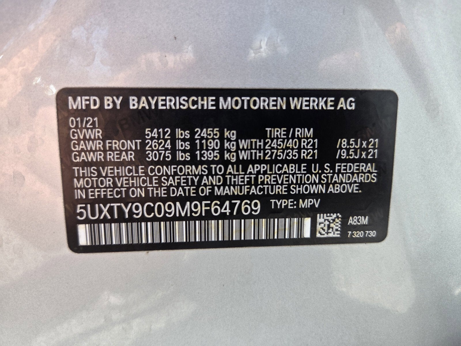 2021 BMW X3 M40i
