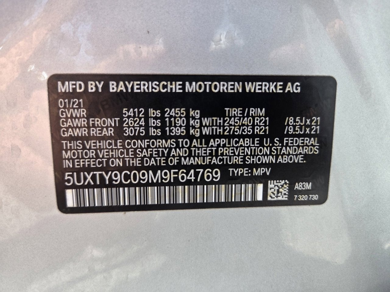 2021 BMW X3 M40i
