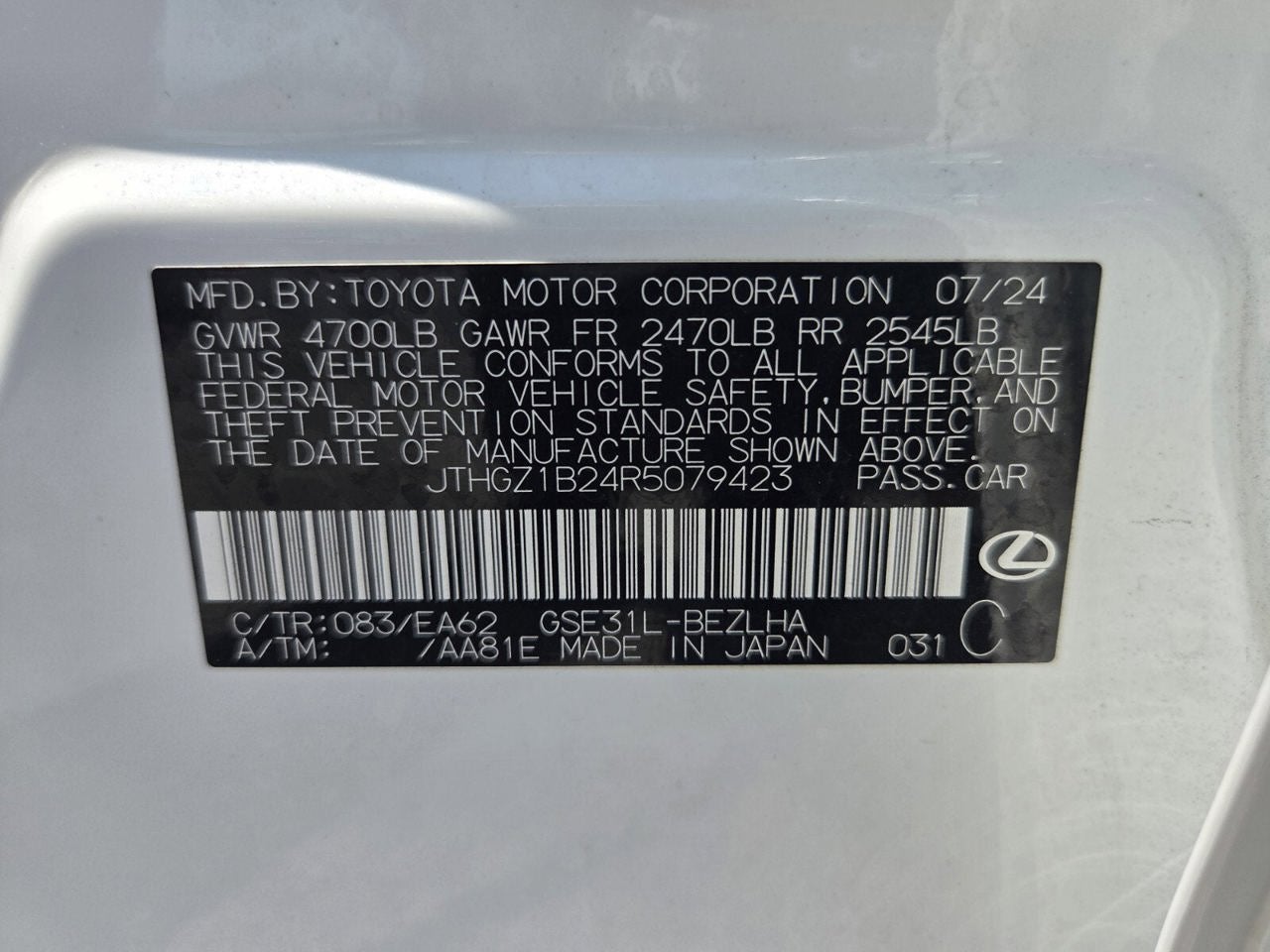 2024 Lexus IS 350 F SPORT