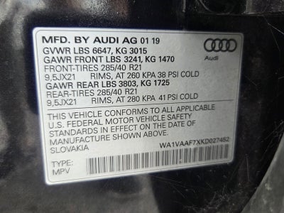2019 Audi Q7 Prestige
