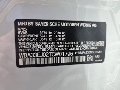2026 BMW 7 Series 760i xDrive