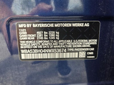 2022 BMW 5 Series 530i