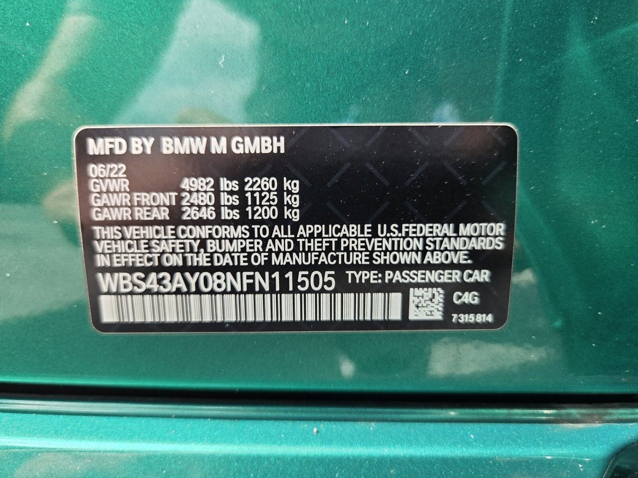2022 BMW M3 Competition xDrive