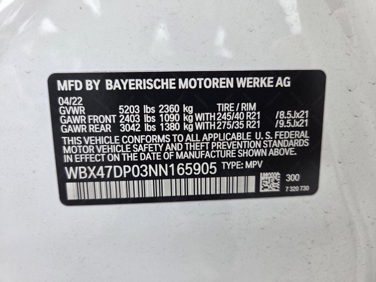 2022 BMW X3 sDrive30i