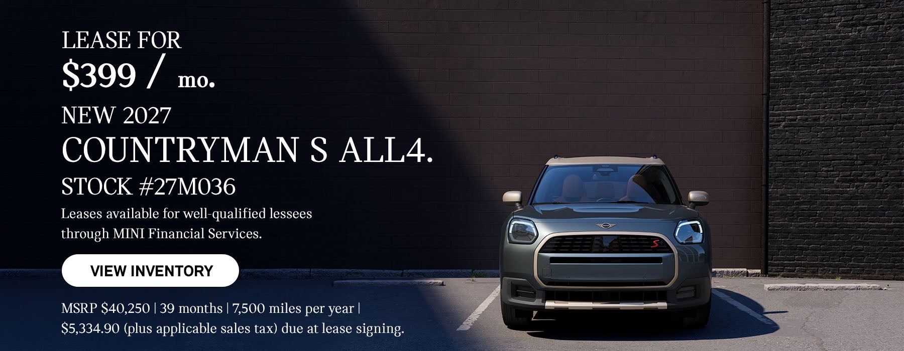 $399mo Countryman