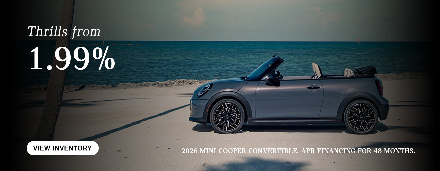 MINI Cooper Convertible parked.