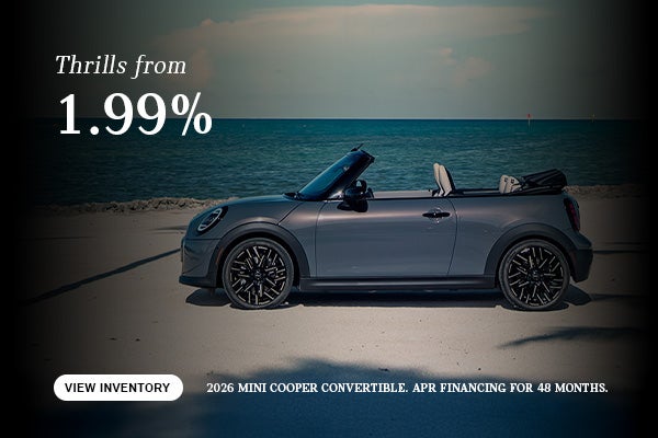 MINI Cooper Convertible parked.
