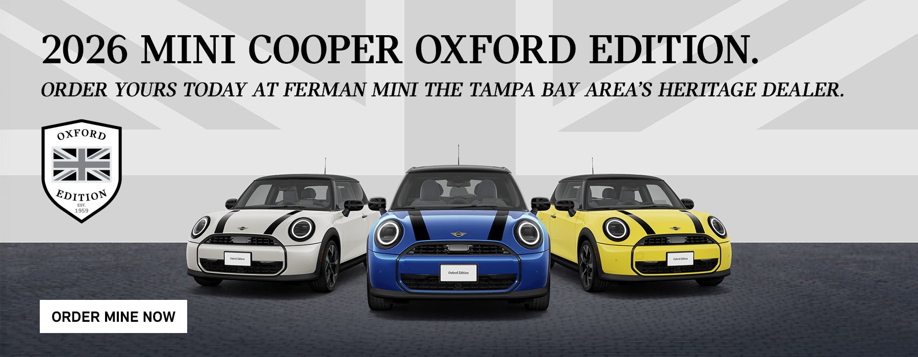 Order your 2026 MINI Cooper Oxford Edition