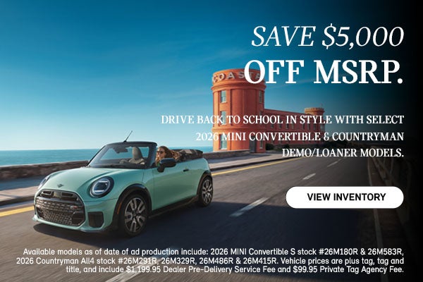 $5,000 Off MSRP